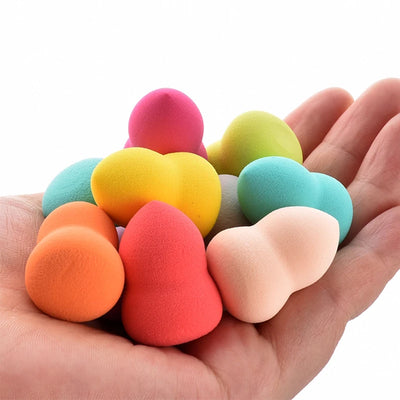 6/30/100Pcs Mini Makeup Sponge Soft Cute Face Beauty Egg Cosmetic Powder Puff for Foundation Cream Concealer Makeup Blender Tool