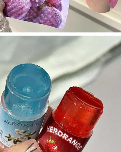 Peach Lychee Fruity Lip Balm Moisturizing Anti-Dry Anti Crack Clear Crystal Lip Balm Lip Care Mini Cute Jelly Lipstick Skin Care