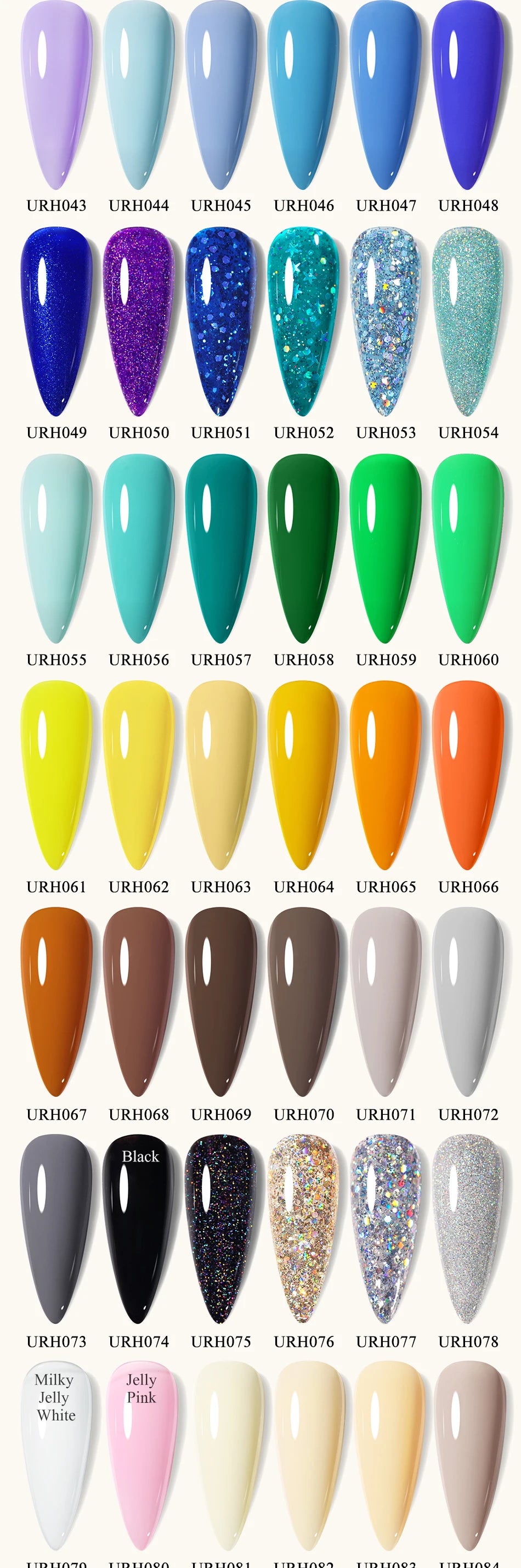 UR SUGAR 7ml Nude Pink Color Nail Gel Polish Semi Permanent Soak Off UV DIY Nail Art Gel Long Lasting Design Manicure Supplies