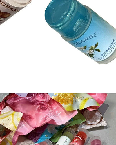 Peach Lychee Fruity Lip Balm Moisturizing Anti-Dry Anti Crack Clear Crystal Lip Balm Lip Care Mini Cute Jelly Lipstick Skin Care