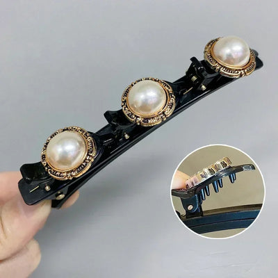 Double Layer Braided Hairpin Broken Hair Fixed Clip Women Girls Korean Fashion Hairpin Headband Hairpin Lazy Styling Accessories