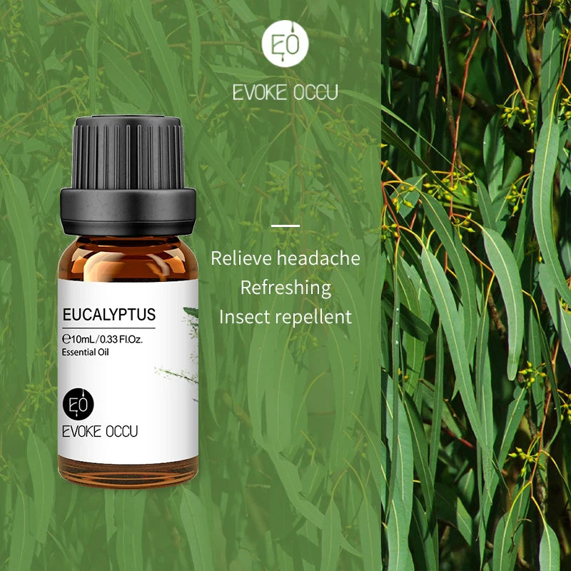 EVOKE OCCU 10mL Essential Oil, Lavender Jasmine Rose Vanilla Pure Natural Oil for Diffuser Humidifier Massage Candle Soap Making