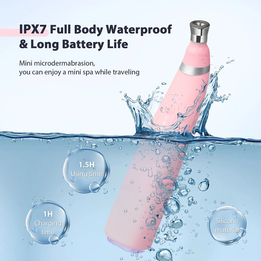 Portable Diamond Microdermabrasion Machine Facial Peeling Device Exfoliation Vacuum Blackhead Remover With 4 Diamond Peeling Tip