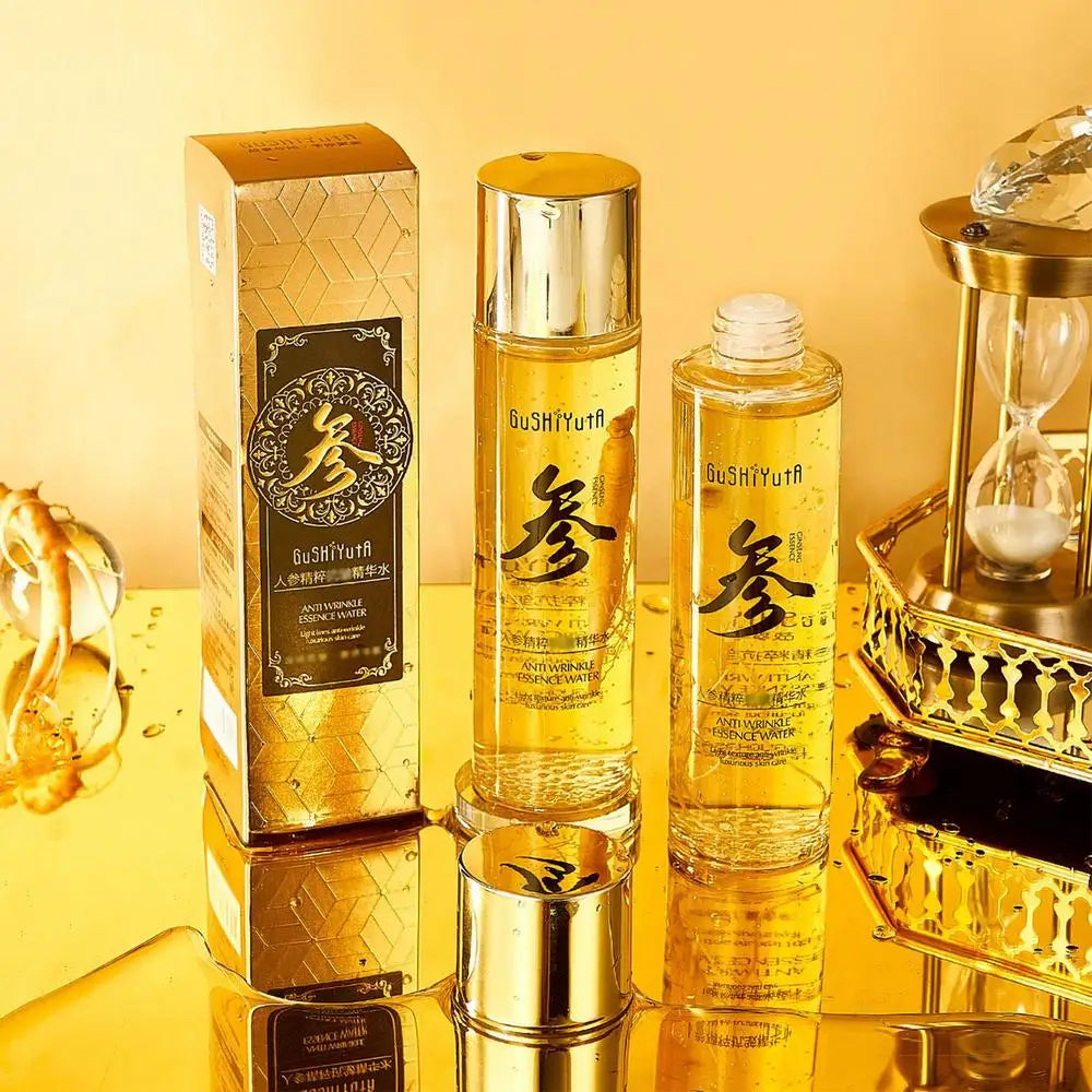 NEW 100ml/120ml Gold Ginseng Face Essence Polypeptide Anti-wrinkle Lightning Moisturizing Facial Serum Skin Care Products