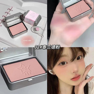 Iron box monochrome blush low saturation light pink nude pink girl clear and white