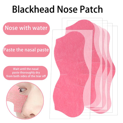 Peel Off Nose Blackhead Remover Mask Deep Cleansing Shrink Pore Acne Treatment Strips Nose Patches Face Skin Care Beauty Tools