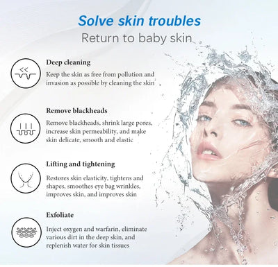 Newest 9-in-1 Korea Aqua Facial Dermabrasion H2O2 Water Oxygen Jet Peel Hydro Beauty Beauty Skin Cleansing Hydrofacial Machine