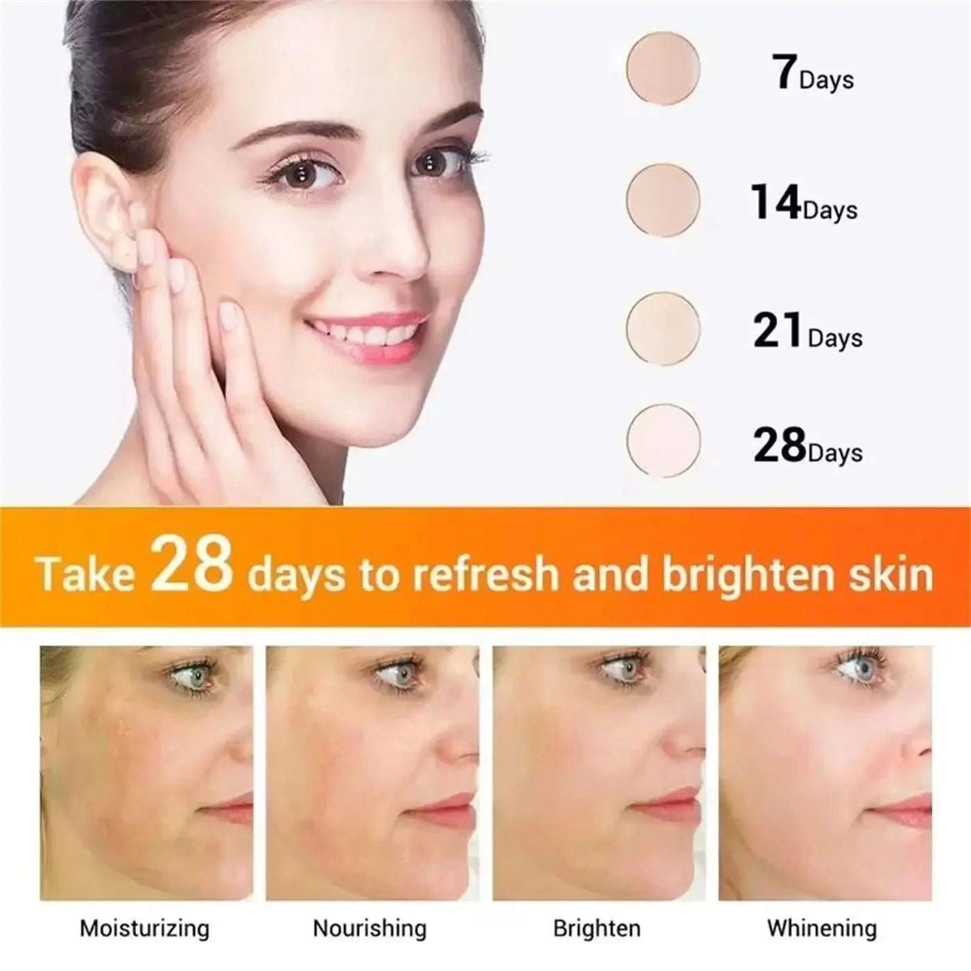 Vitamin C Whitening Serum Remove Freckles Dark Spots Face Essence Fade Melasma Melanin Brighten Repair Dull Skin Care Cosmetics