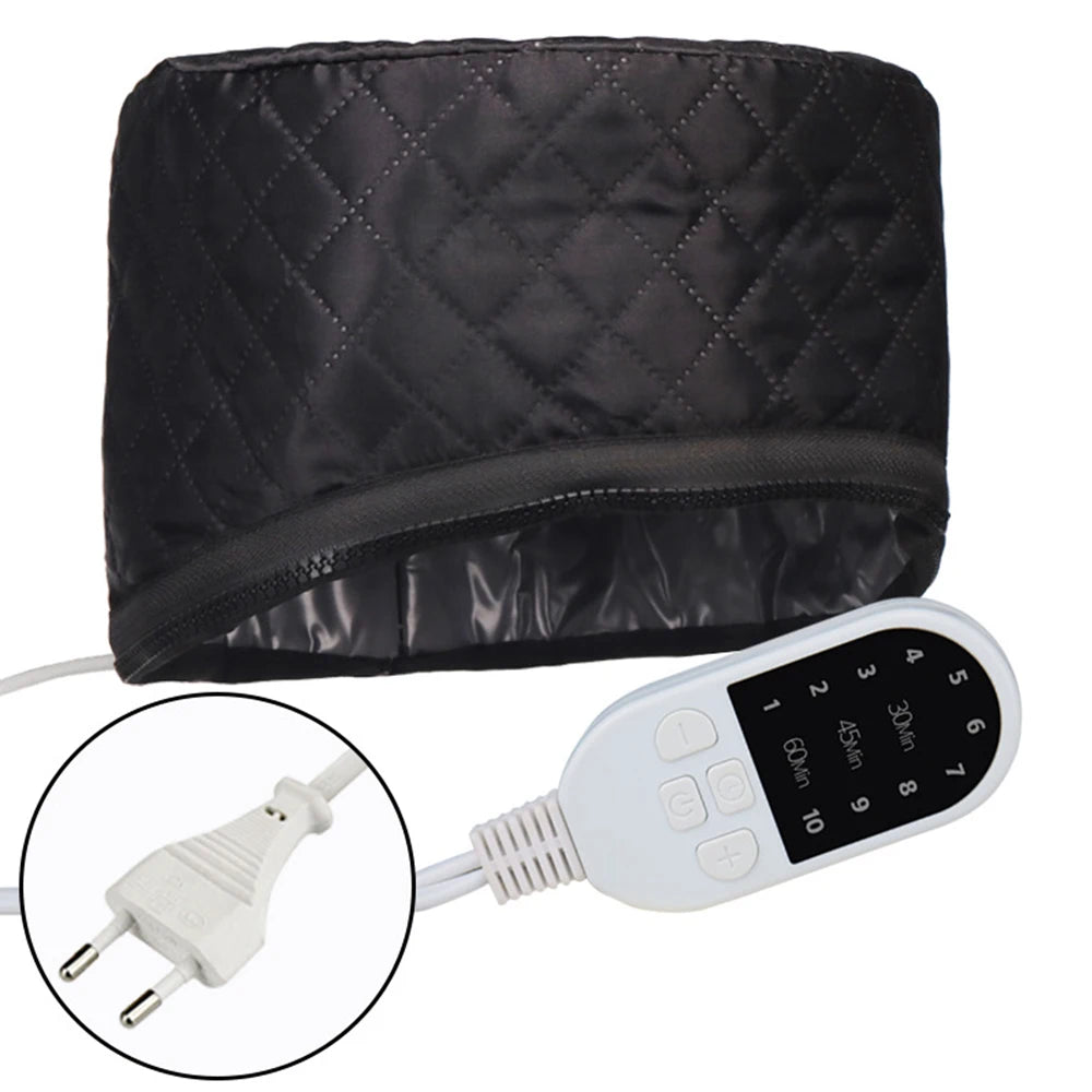 SPA Heat Cap Hair Steamer for Black Natural Hair 10 Level Hair Mask Hair Heating Cap for Hair Treatment Home Use