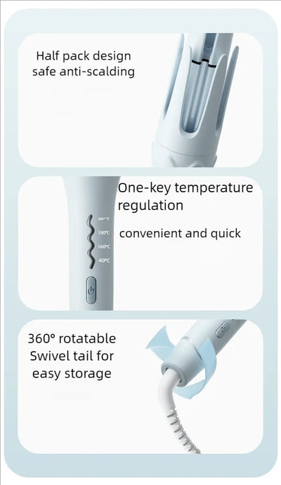 Automatic Hair Curler 36mm Auto Rotating Curling Iron NegativeIon Hair Curling Iron Roller Electric CurlyWaver Iron Styling Tool