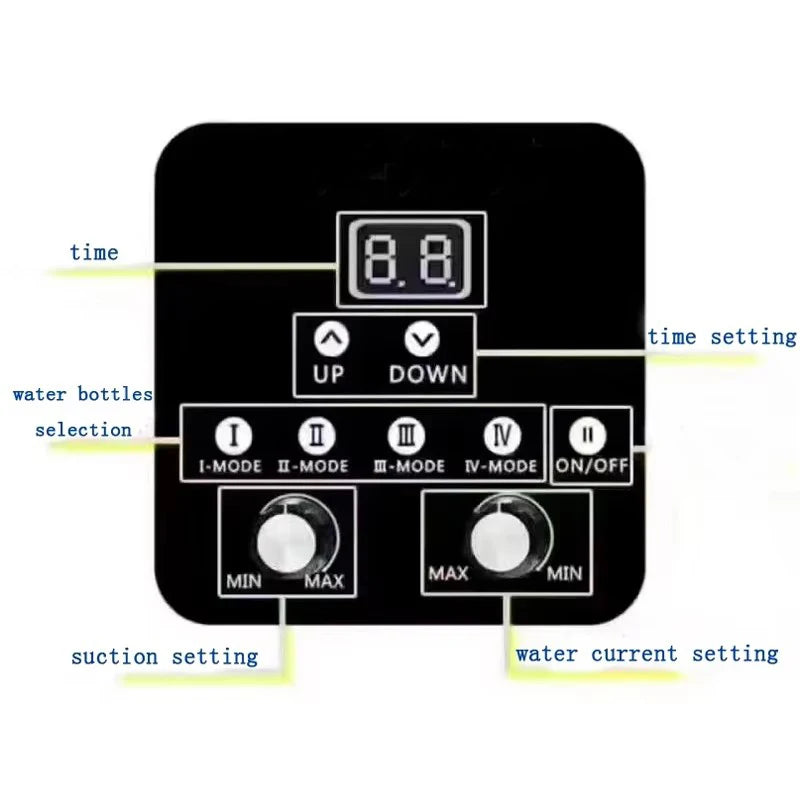 2 In 1 Oxygen Spray Water Facial Machine Dermabrasion Hydro Machine For Deep Cleansing Face