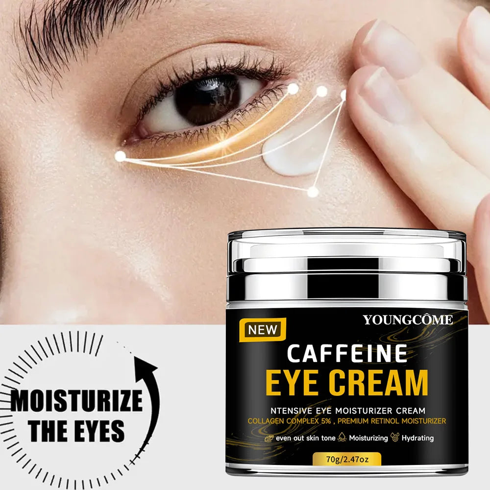 Caffeine Eye Stick Fade Dark Circles Eye Cream Firming Removal Puffiness Nourishing Moisturizing Lightening Eye Cream Stick 5pcs