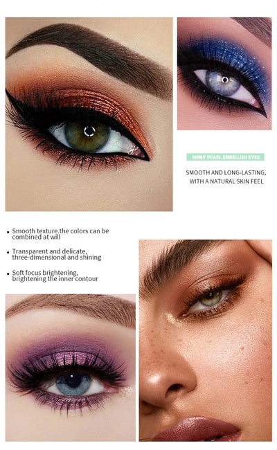 Highlighter Eyeshadow Pencil Waterproof Glitter Matte Nude Eye Shadow Lying Silkworm Makeup Pigment Cosmetics White Eyeliner Pen