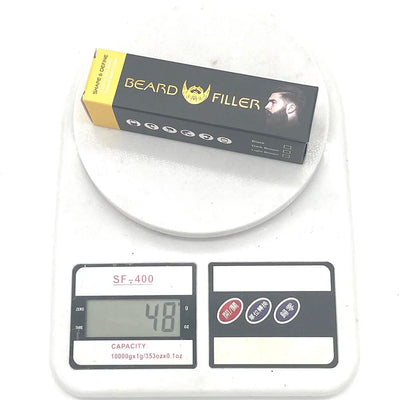 Men Beard Filling Stamp Beard Pencil Filler Waterproof Moustache Pen Beard Brush Enhancer Moustache Coloring Shaping Sweatproof