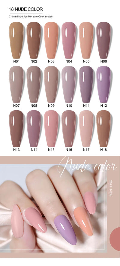 Clou Beaute Nail Gel Polish Kit 15ml Soak Off UVLED Nails Varnish Semi Permanent Nail Art Gels Lacquer Top Base Coat Gel Lacquer