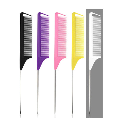 1pcs Pointed Tail Hair Comb Anti-static Professional Hair Brush Straightener Hot Comb Salon Hair Styling Tool Barber Accessories