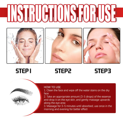 Eye Lifting Serum Anti Dark Circles Puffiness Reduce Fine Lines Wrinkle Firming Nourishing Brightening Eye Bags Remover Essence