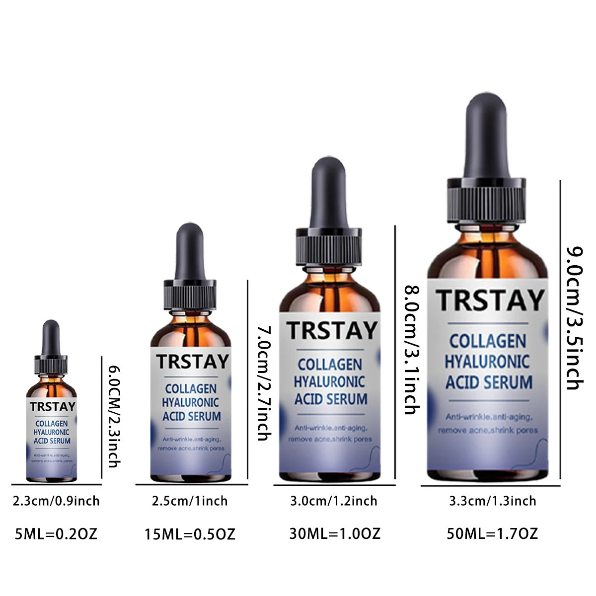 Facial skincare collagen, hyaluronic acid, serum, retinol, vitamins, moisturizing, whitening, and shrinking pores