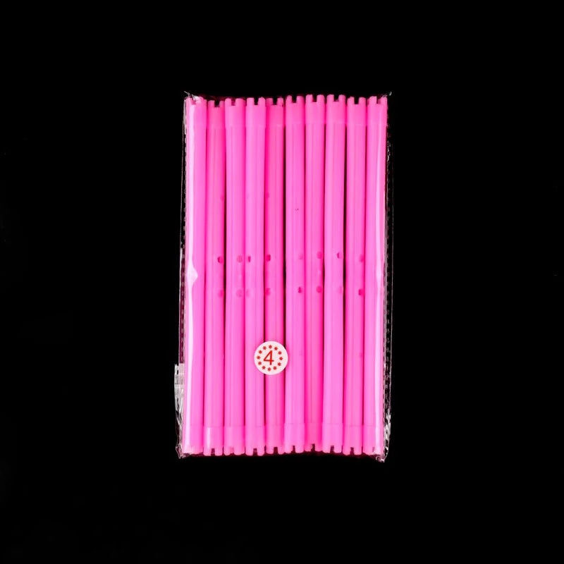 30pcs/set 16.5cm Length Hollow Cold Perm Rods with Rubberbands Extra Long Curler Bars Heatless Rollers Hairdresser Tools 1903