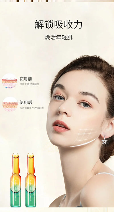 28 Pieces Set Six Peptide Collagen Anti Wrinkle Firming Ampoule Essence Anti-aging Light Line Essence Liquid Beauty Salon Kit