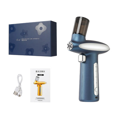 Red/Blue Photon Skin Hydrator Make Up Skin Moisturizing Nano Mist Sprayer Face Steamer Spray Airbrush Water Oxygen Injection