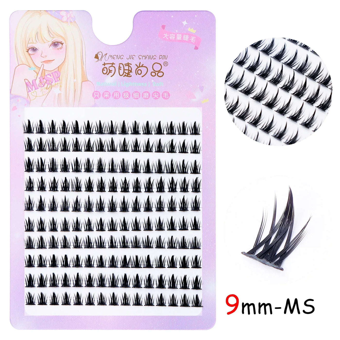 Individual Eyelashes DIY Eyelash Clusters Natural Fake Eyelashes Lash Clusters Manga Lashes Newbie Daily Eyelashes Makeup