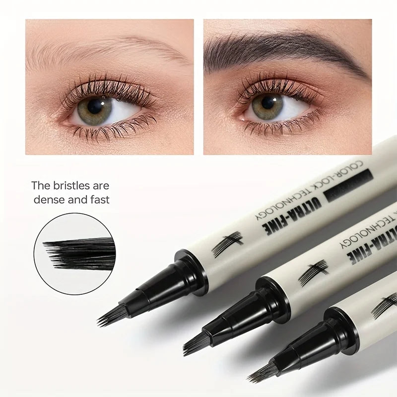 Waterproof Eyebrow Pencil - Quick Shape, Ultra-Fine Natural Look, Waterproof & Sweatproof, Lasting Makeup,  Eyebrow Setting