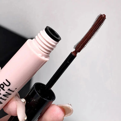 Waterproof Thick Lengthening Mascara 3D Fiber Lashes Black Brown Eyelash Extension Big Brush No Smudging Lasting Eye Cosmetics