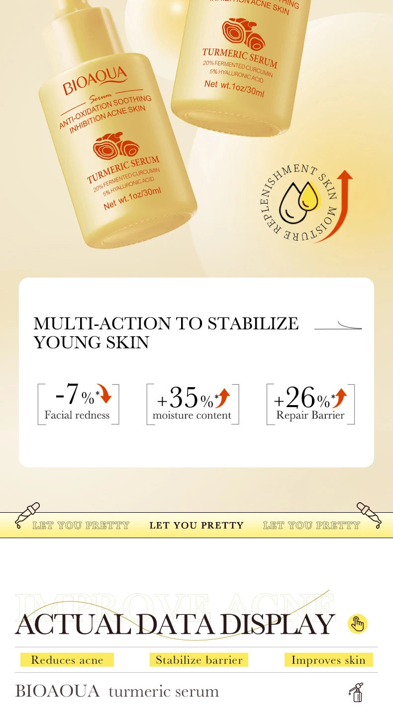 BIOAQUA Vitamin C Retinol Hyaluronic Acid Serum Moisturizing Brightening Hydrating Firming Facial Essence Beauty Face Skin Care