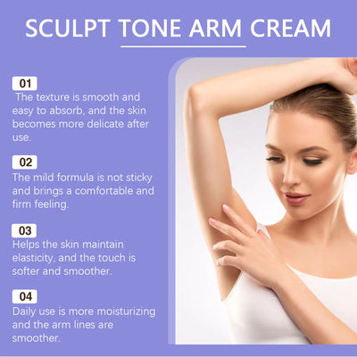 Arm Shaping Firming Cream Sculpt Tone Healthy Firm Muscle Prevent Sagging Loose Puffy Smooth Moisturize Skin Tighten Arm Cream