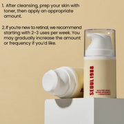 Seoul 1988 Anti-Aging Trio: 4% Retinal Eye Cream + 2% Retinal Serum w/ Black Ginseng for Wrinkles & Brightening,Korean Skincare