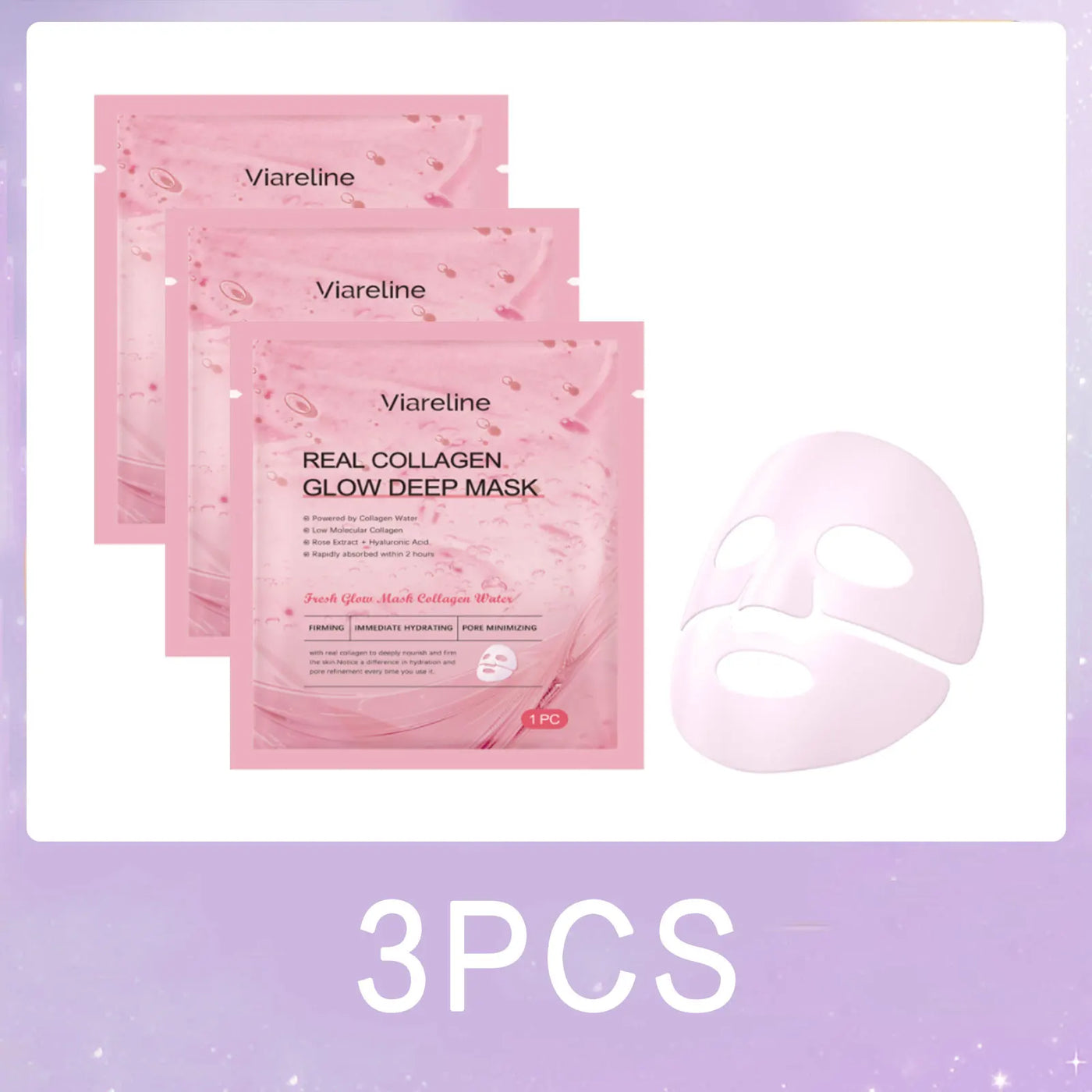 Collagen Hydrating Face Mask Pore Minimizing Anti Wrinkle Lift Firm Elasticity Enhancing Brightening Hyaluronic Acid Sheet Masks