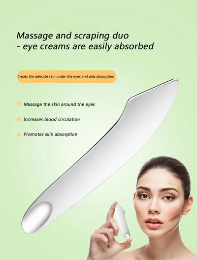 Stainless Steel Cosmetic Scraper Spatula Facial Scraping Massage Foundation Cream Scooping Mixing Stick Professional Makeup Tool