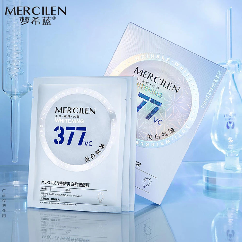 Oil Control Whitening Anti Wrinkle Facial Mask 377 Vitamin C Brighten Skin Tone Moisturizing Face Mask Korean skincare products