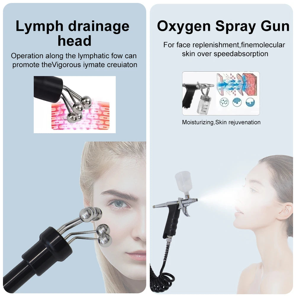 AOKO Updated 10 in 1 Bubbles Skincare Facial spa Hydrogen Purification Face Cleaning Professional Beauty Machines