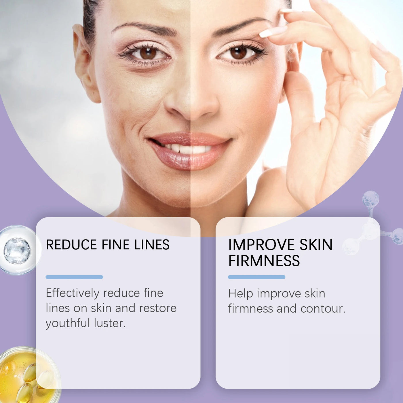 Hoygi Wrinkle Reducing Skin Overnight Toning Tightening Cream Body Firming Improve Skin Sagging and Fine Lines Natural Ingredien