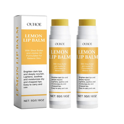 1/2/3pcs Lemon Ginger Lip Balm Turmeric Dark Melanin Remove Mask Gloss Exfoliating Improve Dullness Moisturizer Lip Repair Balm