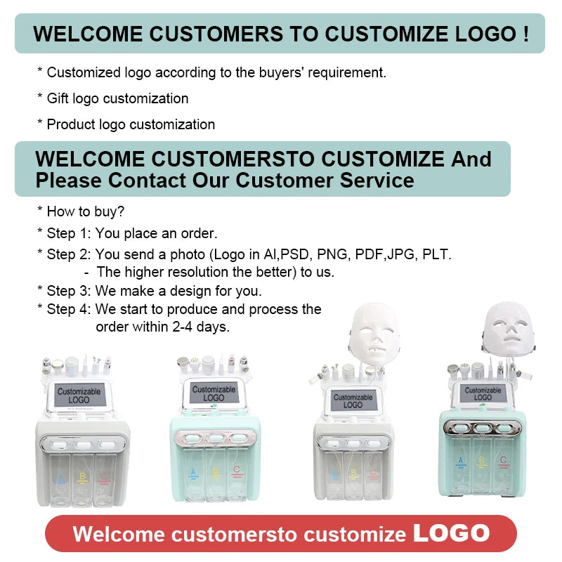 AOKO  hydrogen  6in1  Water Oxygen Jet Hydro Diamond Dermabrasion Machine Facial Microdermabrasion Device for Face Clean