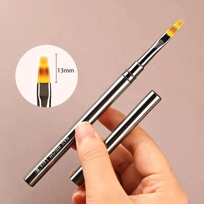BORN PRETTY Nail Liner Brush DIY Drawing Painting Flower Line Stripes Pen Metal Handle UV Gel Nail Art Brushes Manicure Tool