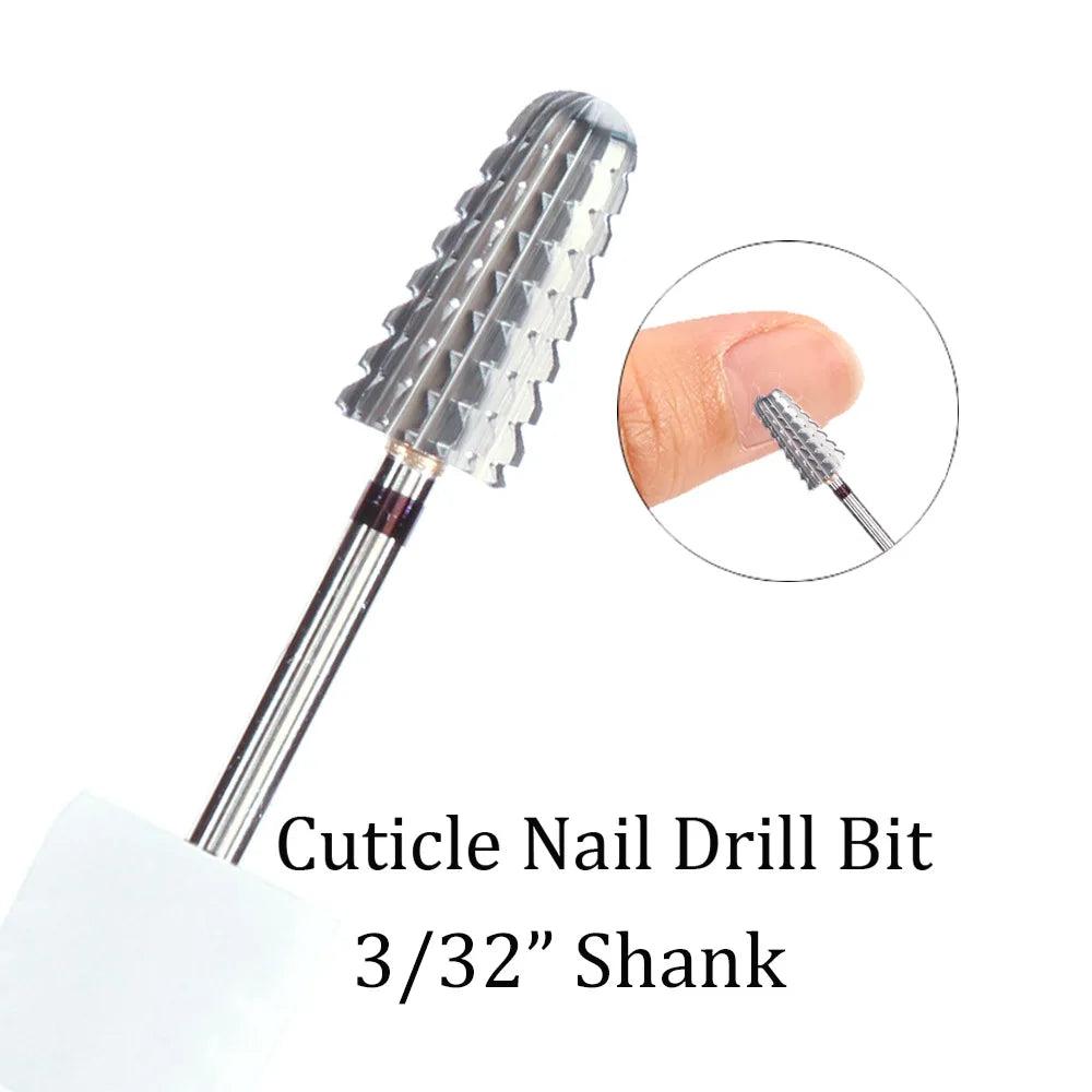 1pc Tungsten Carbide Nail Drill Bit Cutter For Manicure Machine Carbide Electric Nail Drill Milling Cutter For Nail Accessories