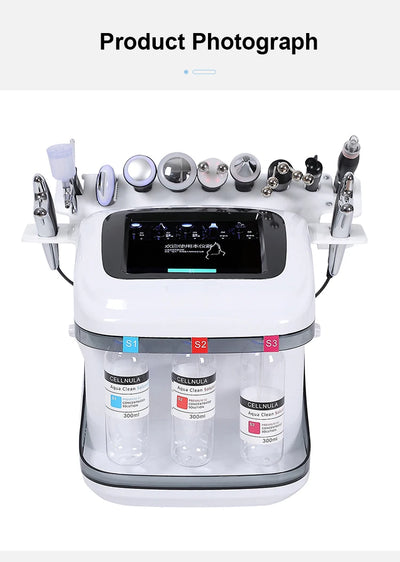 The New 10 In 1 Aqua Peeling Lift Skin Bubble Moisturizer Oxygen Machine Skin Care Cleansing Facial Dermabrasion Equipment