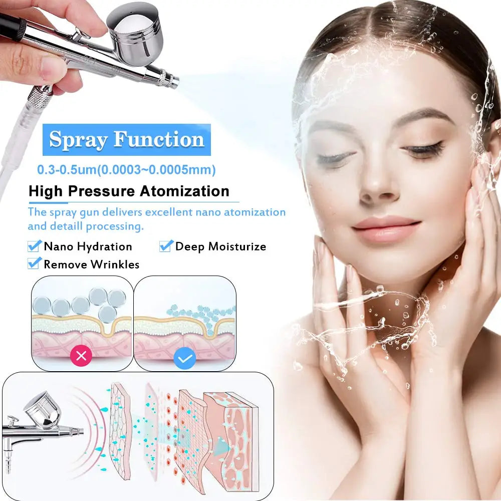 Protable Diamond Microdermabrasion Machine Handheld Blackhead Removal Facial Skin Care Beauty Device for Acne Scars