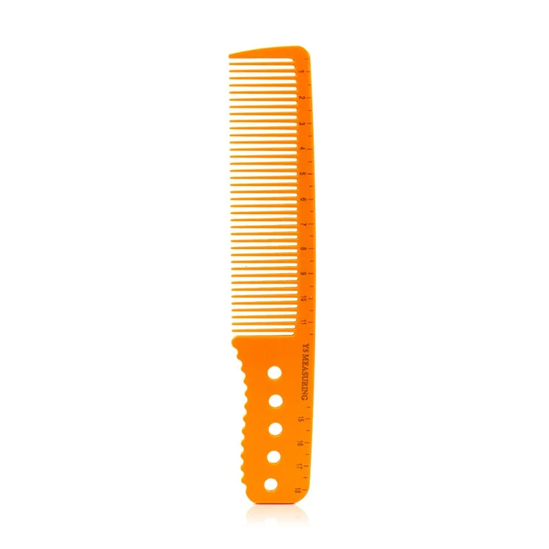1 Pcs High Quality Hairdresser Comb with Scale Cutting Comb Professional Salon Hairdressing Comb Hair Comb Orange Measuring Comb
