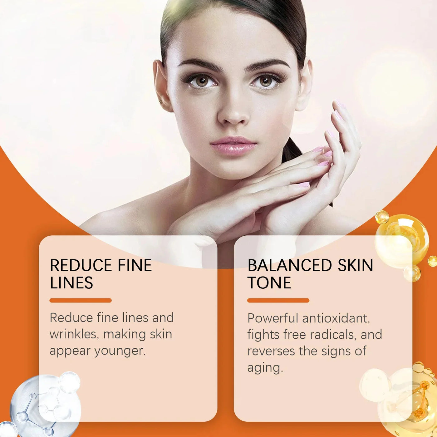 Vitamin C Whitening Serum Remove Freckles Dark Spots Face Essence Fade Melasma Melanin Brighten Repair Dull Skin Care Cosmetics