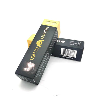 Men Beard Filling Stamp Beard Pencil Filler Waterproof Moustache Pen Beard Brush Enhancer Moustache Coloring Shaping Sweatproof