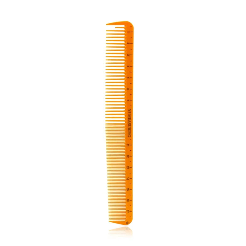 1 Pcs High Quality Hairdresser Comb with Scale Cutting Comb Professional Salon Hairdressing Comb Hair Comb Orange Measuring Comb