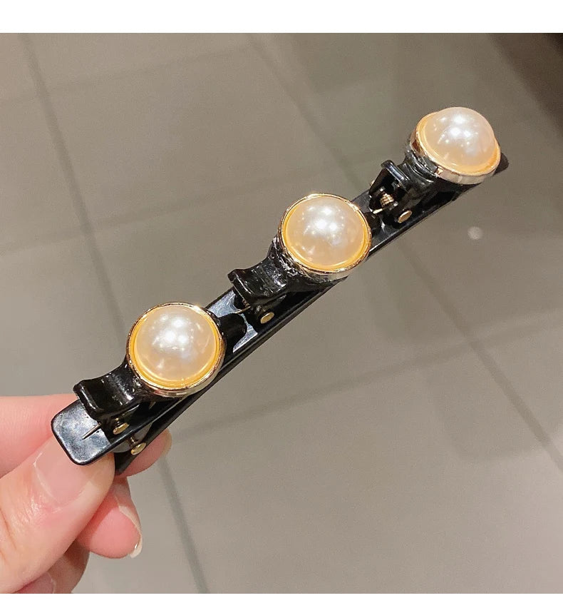 Double Layer Braided Hairpin Broken Hair Fixed Clip Women Girls Korean Fashion Hairpin Headband Hairpin Lazy Styling Accessories