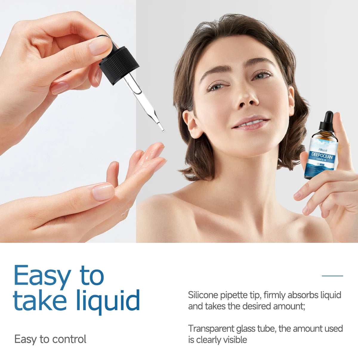 Deep Oceam essential oil nourishes and moisturizes, cares for hair, and is suitable for body massage and hair care.