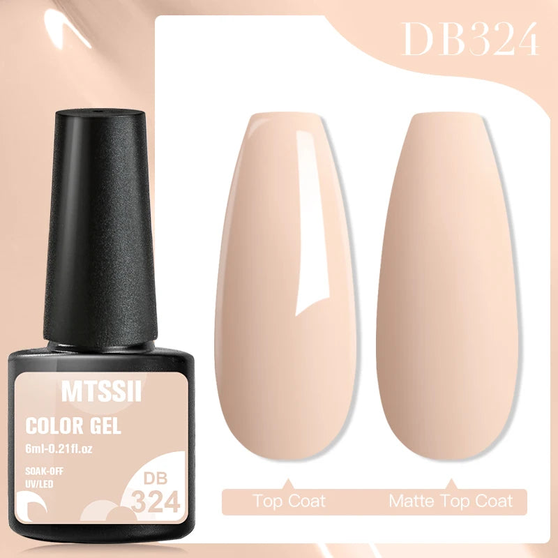 Mtssii 6ml Nail Gel Jelly Eggshell Gel Nail Polish Transparent Gel Soak Off Nail Art Gel UV LED Varnish