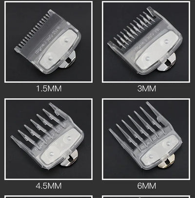8pcs/set Professional Barber Hair Clipper Guide Combs For Wahl Trimmer Attachment Hair Cutting Limited Comb Salon Haircut Tools